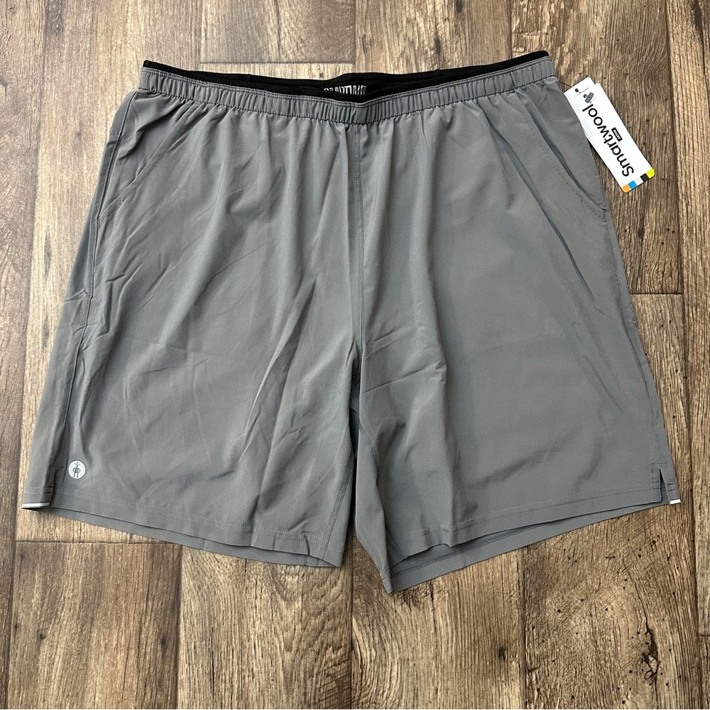 Smartwool Merino Wool Blend Lining Active Shorts Men’s Size XL Gray